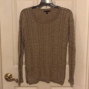 American Eagle Tan crew sweater